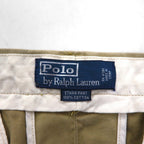 Polo Ralph Lauren 90s Polo Chino Pants, Double-Tuck Wide Leg Chino Work Pants, Size L, Beige, ETHAN PANT