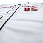 FUBU 90年代 ベースボールシャツ L ホワイト ワッペン NEW YORK