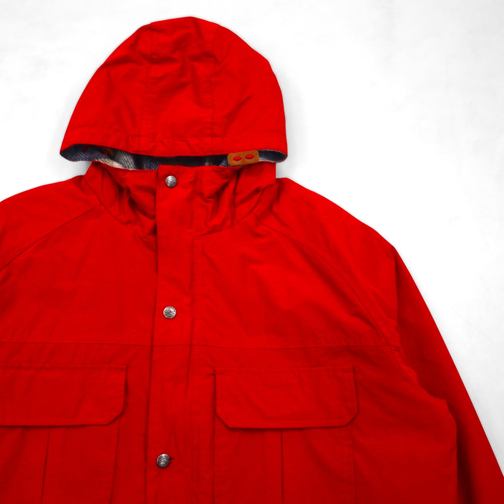Woolrich 90年代 60/40クロス マウンテンパーカー L レッド ドローコード ライナー付 ダブルジップ