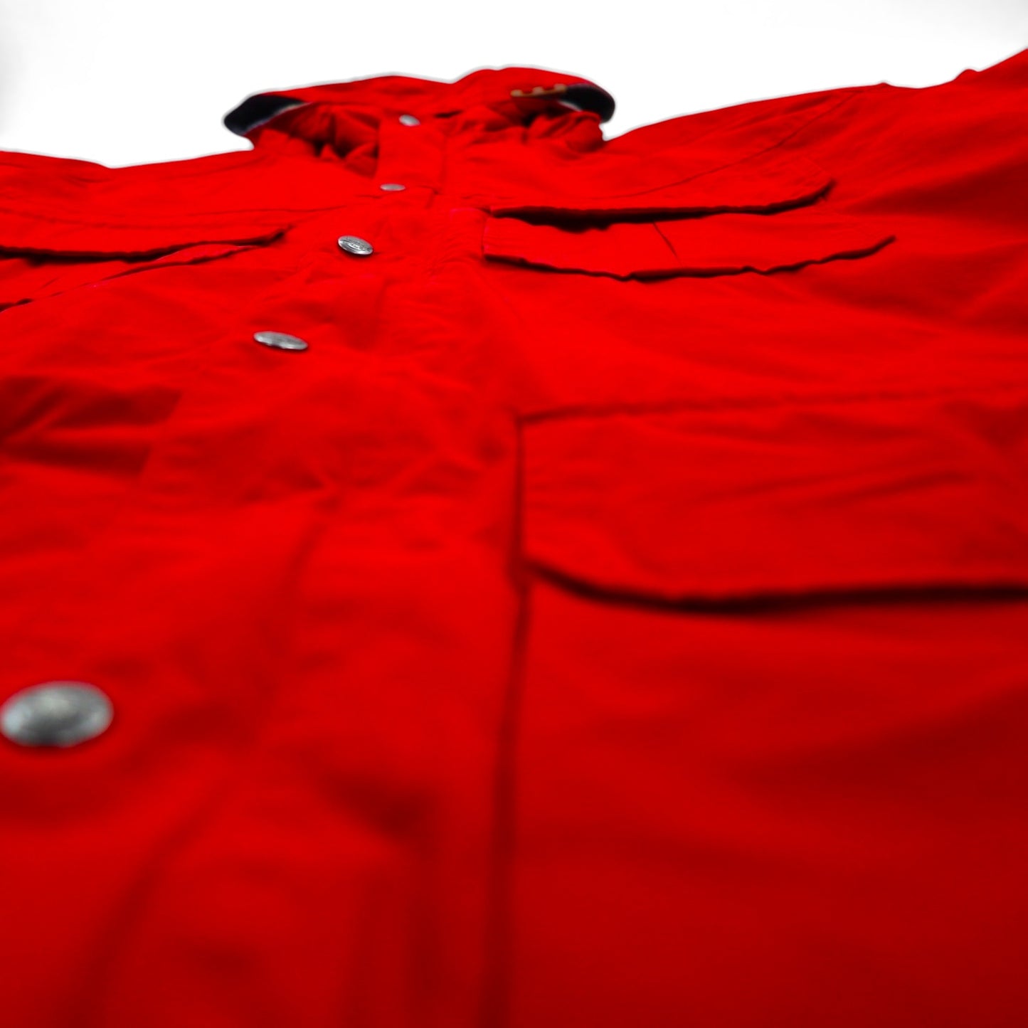 Woolrich 90s 60/40 Cross Mountain Parka, Size L, Red, Drawcord Liner, Double Zip
