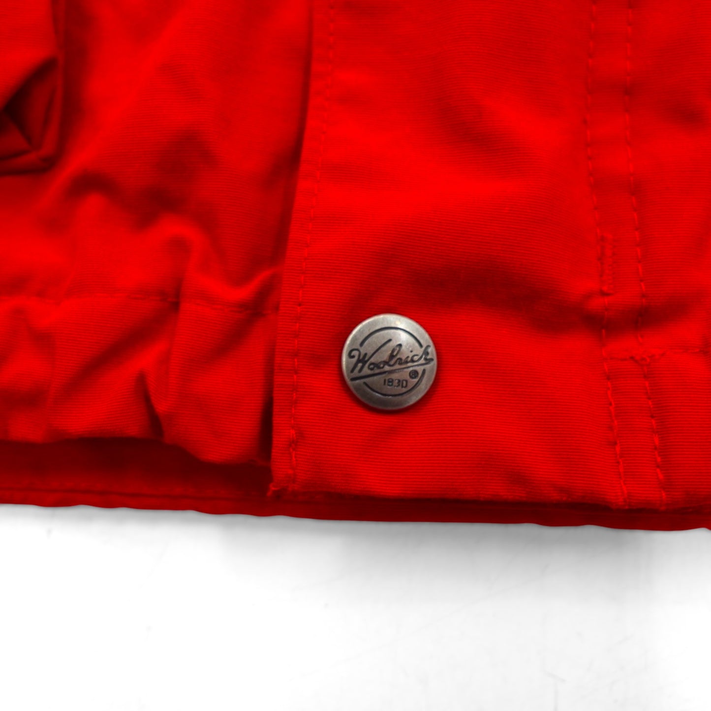 Woolrich 90s 60/40 Cross Mountain Parka, Size L, Red, Drawcord Liner, Double Zip