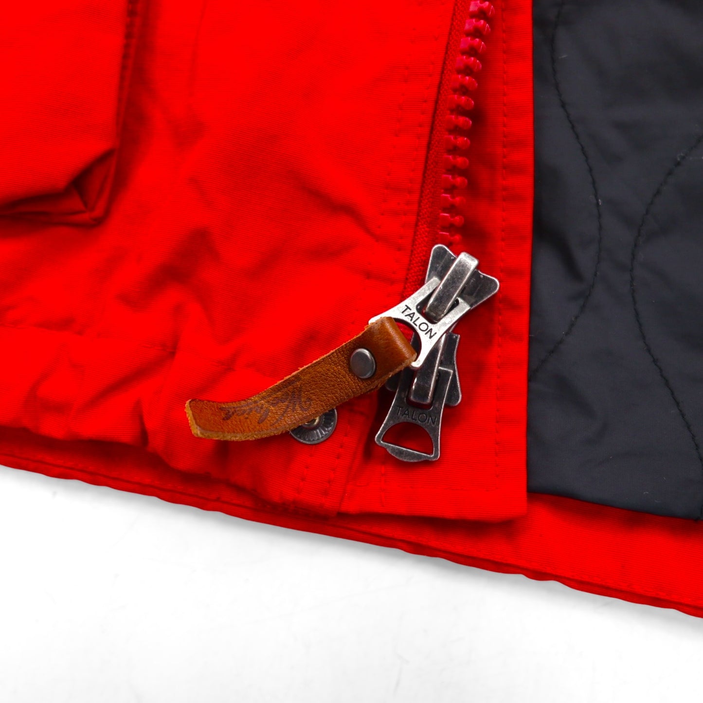 Woolrich 90s 60/40 Cross Mountain Parka, Size L, Red, Drawcord Liner, Double Zip