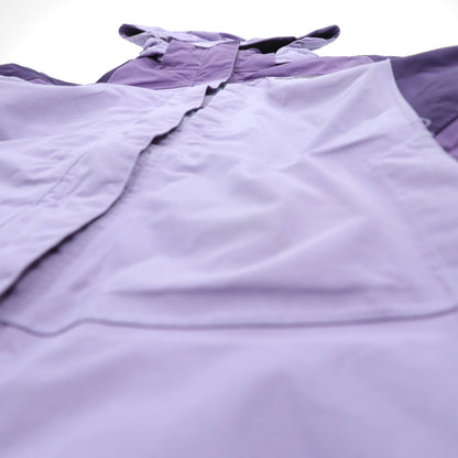 THE NORTH FACE Mountain Parka L Purple Nylon HYVENT Waterproof Breathable Zip-in-Zip Double Zip