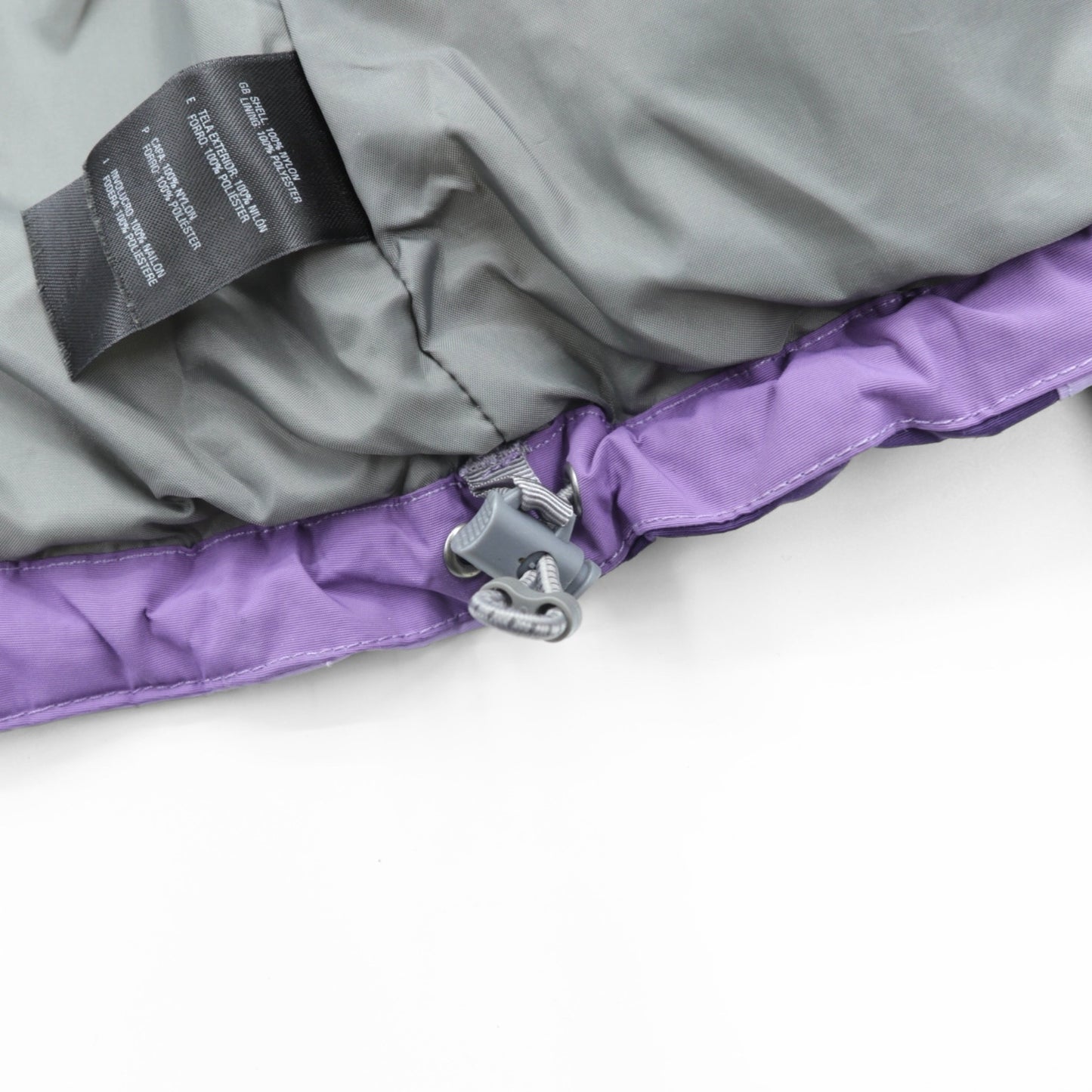 THE NORTH FACE Mountain Parka L Purple Nylon HYVENT Waterproof Breathable Zip-in-Zip Double Zip
