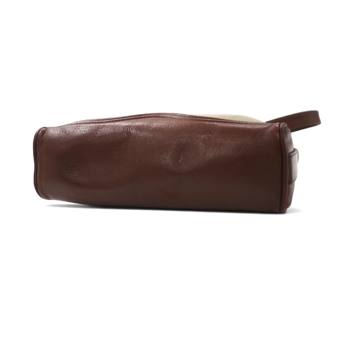 Burberry's Old Shoulder Bag in Brown Nylon Canvas and Leather with Nova Check Interior