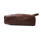 Burberry's Old Shoulder Bag in Brown Nylon Canvas and Leather with Nova Check Interior