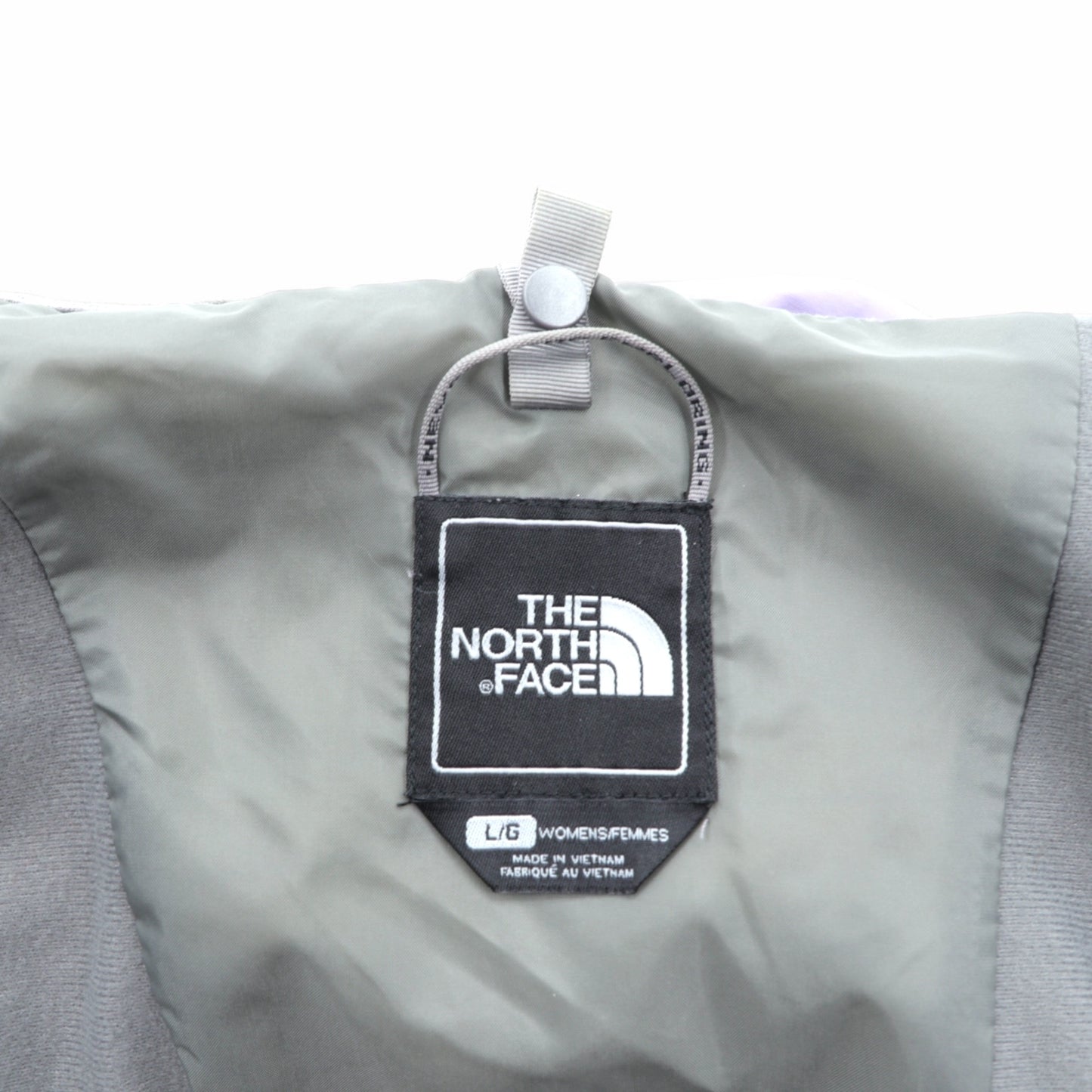 THE NORTH FACE Mountain Parka L Purple Nylon HYVENT Waterproof Breathable Zip-in-Zip Double Zip