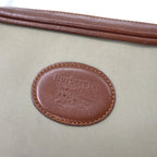 Burberry's Old Shoulder Bag in Brown Nylon Canvas and Leather with Nova Check Interior