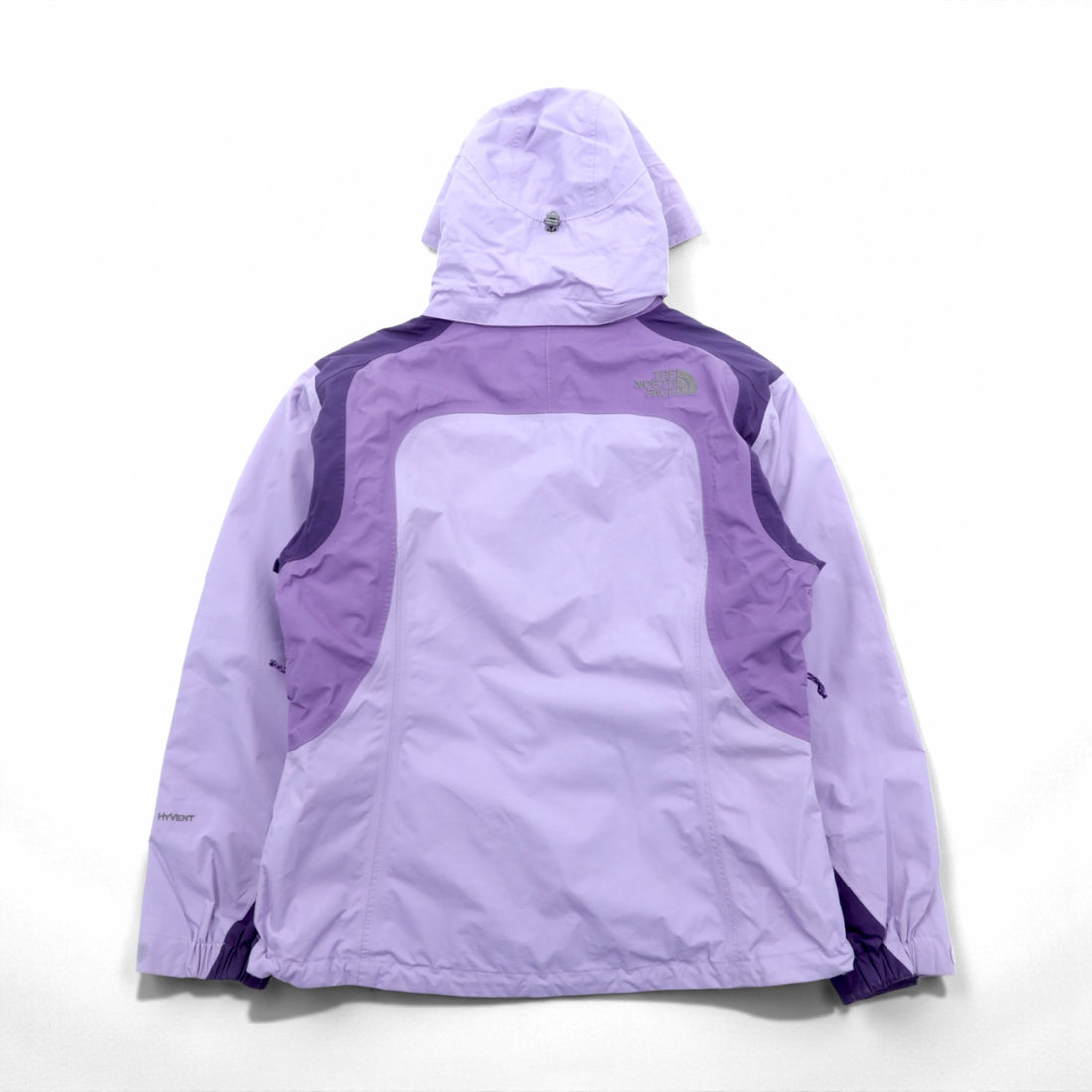 THE NORTH FACE Waterproof HYVENT Mountain Parka L Purple Drawcord Double Zip Zip-in-Zip