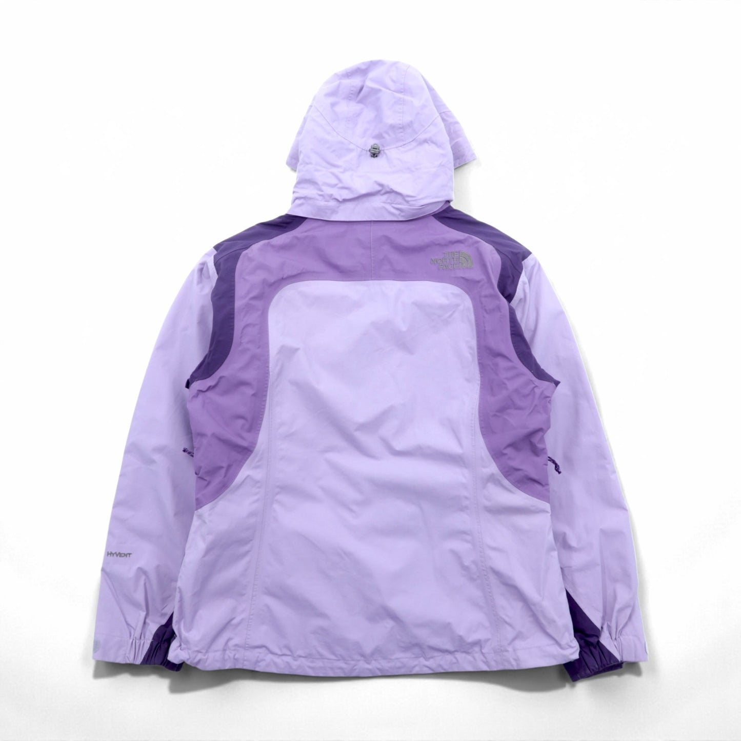 THE NORTH FACE Mountain Parka L Purple Nylon HYVENT Waterproof Breathable Zip-in-Zip Double Zip
