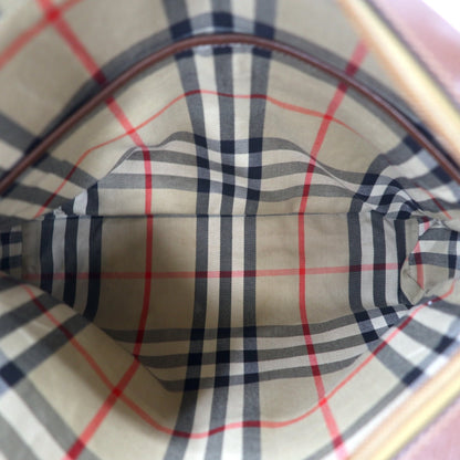 Burberrys オールド ショルダーバッグ ブラウン ナイロンキャンバス レザー 内側ノバチェック