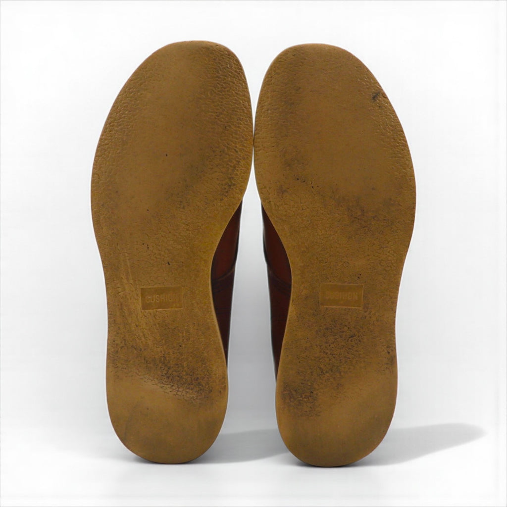 RED WING USA製 8インチ クラシックラウンド プレーントゥ レースアップブーツ 26.5cm ブラウン レザー 708
