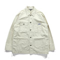 Eddie Bauer カバーオール ワークジャケット M 生成り ナチュラル ベージュ コットン 4ポケット