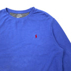 POLO RALPH LAUREN Performance Sweatshirt L Blue Cotton PERFORMANCE Small Pony Embroidery