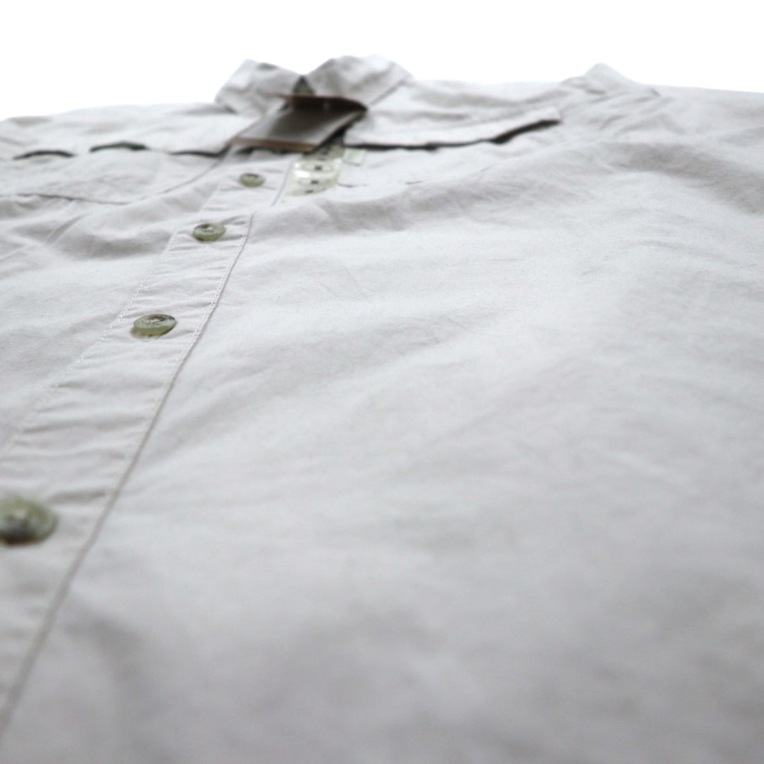 Columbia 半袖 ボタンダウン フィッシングシャツ M ベージュ ポリエステル Marquam Trail S/S Shirt AM7240 スリランカ製 未使用品