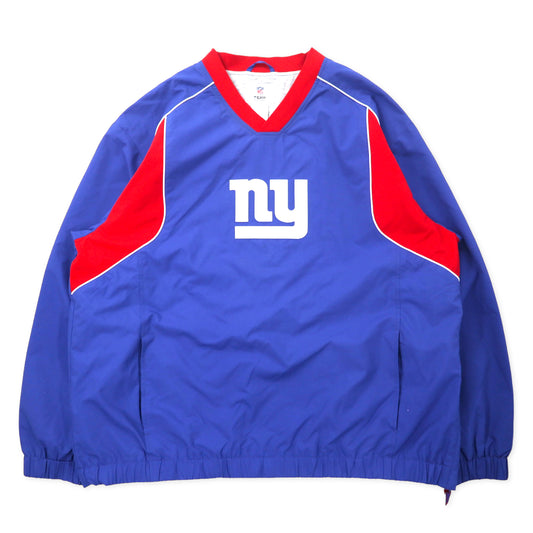 NFL TEAM APPAREL ピステ プルオーバー スポーツジャケット 2XL ブルー ポリエステル New York Giants ビッグサイズ