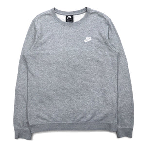 NIKE クルーネック スウェット M グレー コットン 804343-063