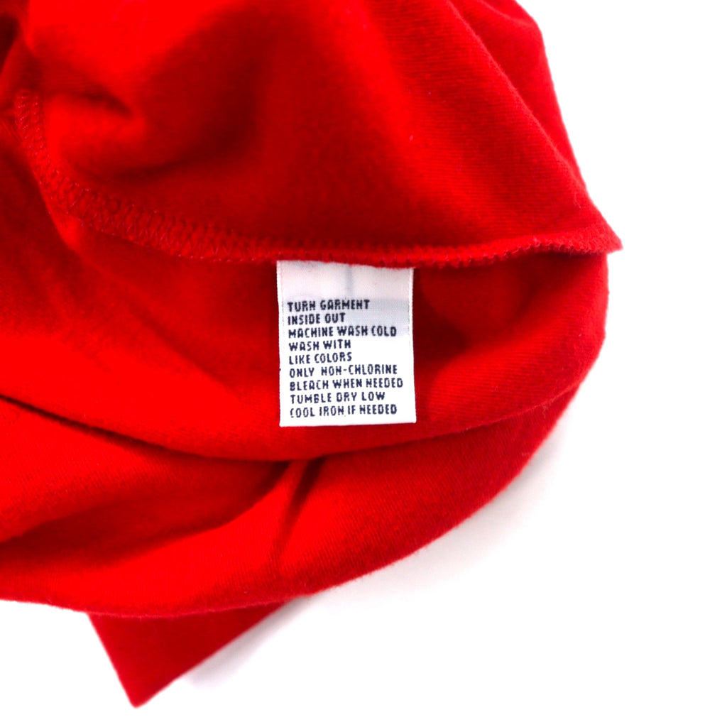 POLO GOLF RALPH LAUREN Half-Zip Sweatshirt M Red Cotton Pony Embroidery Made in Peru