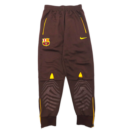 日本然リトテ-古着オンライン-NIKE レイヤード トラックパンツ ジャージ M ブラウン FCバルセロナ Barcelona スウォッシュロゴ-Nike Layered Track Pants Jersey M Brown FC Barcelona Barcelona Swash logo