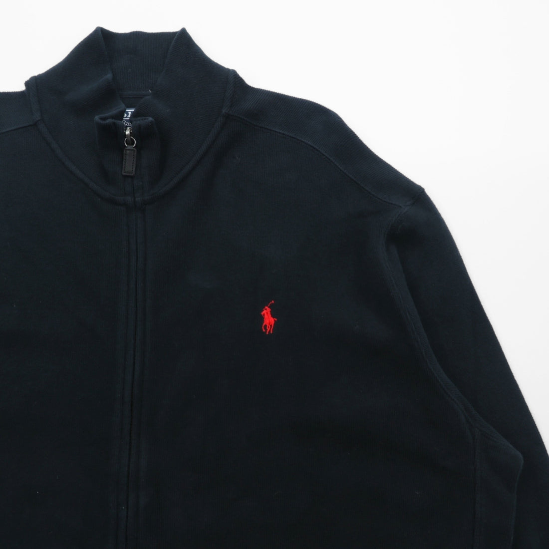 Polo by Ralph Lauren Full-Zip Sweatshirt Jacket XL Black Small Pony Embroidery Big Size