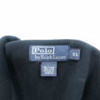 Polo by Ralph Lauren Full-Zip Sweatshirt Jacket XL Black Small Pony Embroidery Big Size