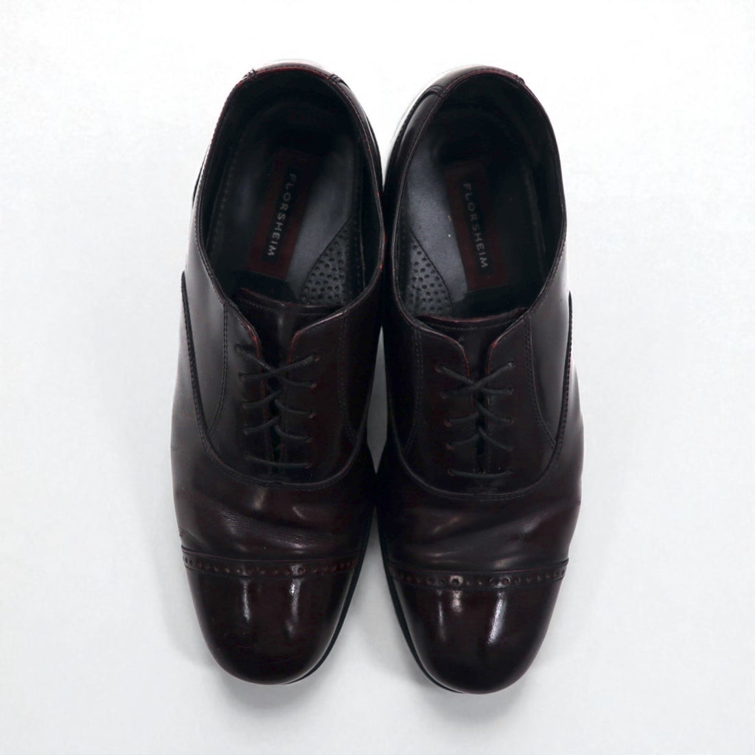 FLORSHEIM Straight Tip Dress Shoes 27.5cm Bordeaux Leather 11616-601