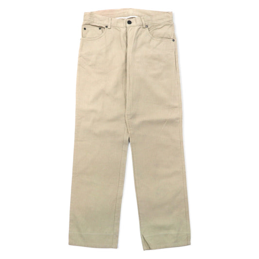 日本然リトテ-古着オンライン-Salvatore Ferragamo イタリア製 ストレート チノパンツ 46 ベージュ コットン-Salvatore Ferragamo Italy Made Straight Chino Pants 46 Beige Cotton