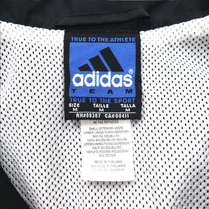 adidas TEAM 90年代 ナイロンジャケット トラックジャケット ジャージ XL サイドライン メッシュライナー