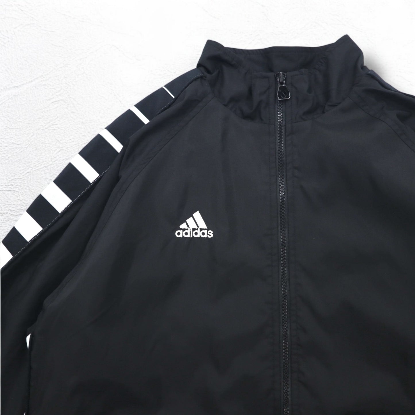 adidas TEAM 90年代 ナイロンジャケット トラックジャケット ジャージ XL サイドライン メッシュライナー