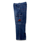 HOBO DNM 90s Baggy Wide Denim Cargo Pants 86 Blue Cotton