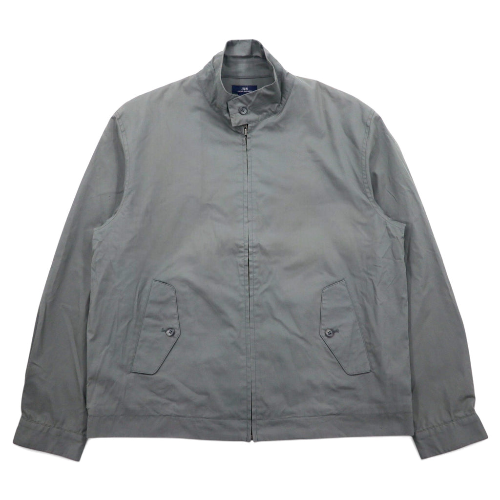 日本然リトテ-古着オンライン-346 BROOKS BROTHERS スウィングトップ ハリントンジャケット M グレー コットン-346 BROOKS BROTHERS Swing Top Harrington Jacket M Gray Cotton