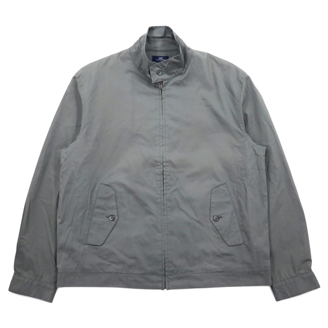 日本然リトテ-古着オンライン-346 BROOKS BROTHERS スウィングトップ ハリントンジャケット M グレー コットン-346 BROOKS BROTHERS Swing Top Harrington Jacket M Gray Cotton