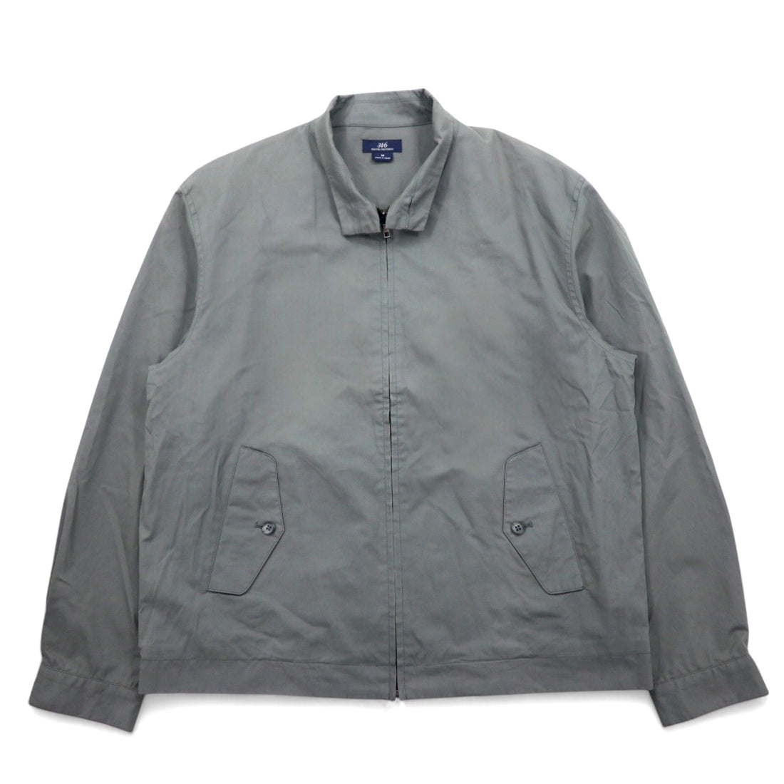 346 BROOKS BROTHERS スウィングトップ ハリントンジャケット M グレー コットン