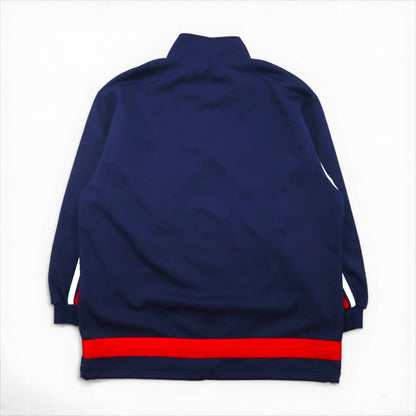 adidas 90年代 デサント社製 トラック ジャージ セットアップ M スタンドカラー 裾ジップ スリット