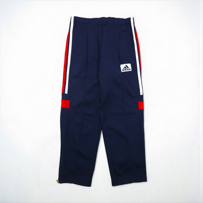 adidas 90年代 デサント社製 トラック ジャージ セットアップ M スタンドカラー 裾ジップ スリット