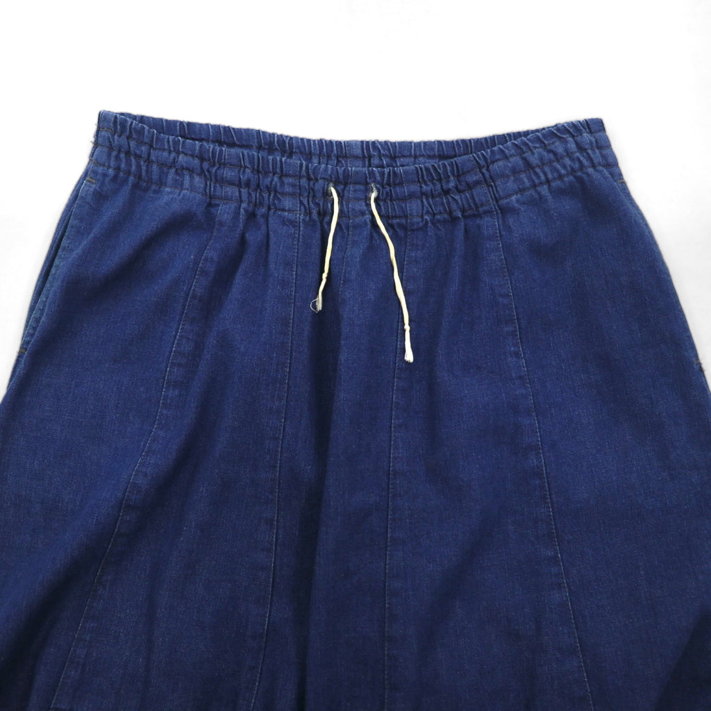 needles Linen Denim Knee-Del Pants HDPant-Jean S, Indigo Blue, Linen and Cotton, Made in Japan