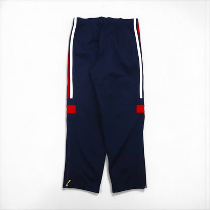 adidas 90年代 デサント社製 トラック ジャージ セットアップ M スタンドカラー 裾ジップ スリット