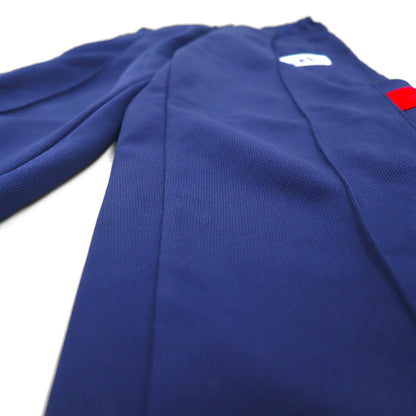 adidas 90年代 デサント社製 トラック ジャージ セットアップ M スタンドカラー 裾ジップ スリット