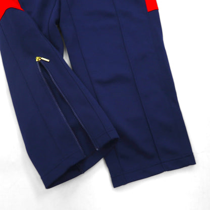 adidas 90年代 デサント社製 トラック ジャージ セットアップ M スタンドカラー 裾ジップ スリット