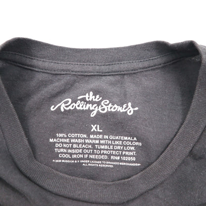 The Rolling Stones ローリングストーンズ オフィシャル ロック バンド Tシャツ XL グレー コットン ベロ