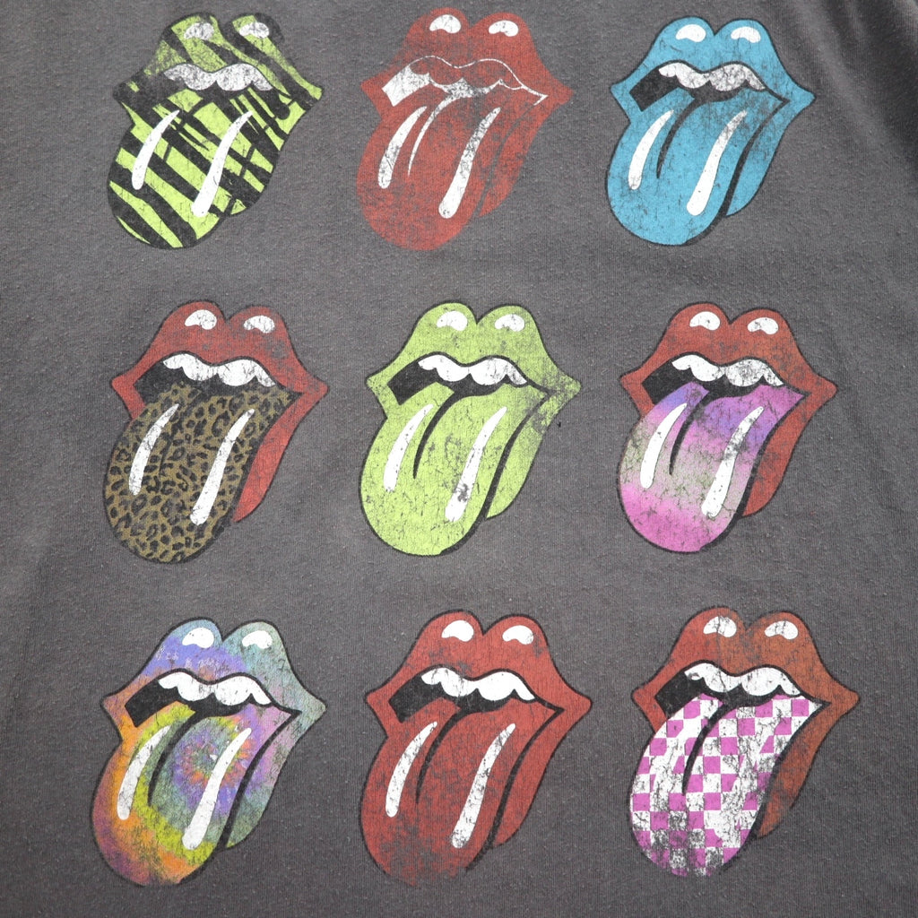The Rolling Stones Official Rock Band T-Shirt, Size XL, Gray Cotton, Tongue