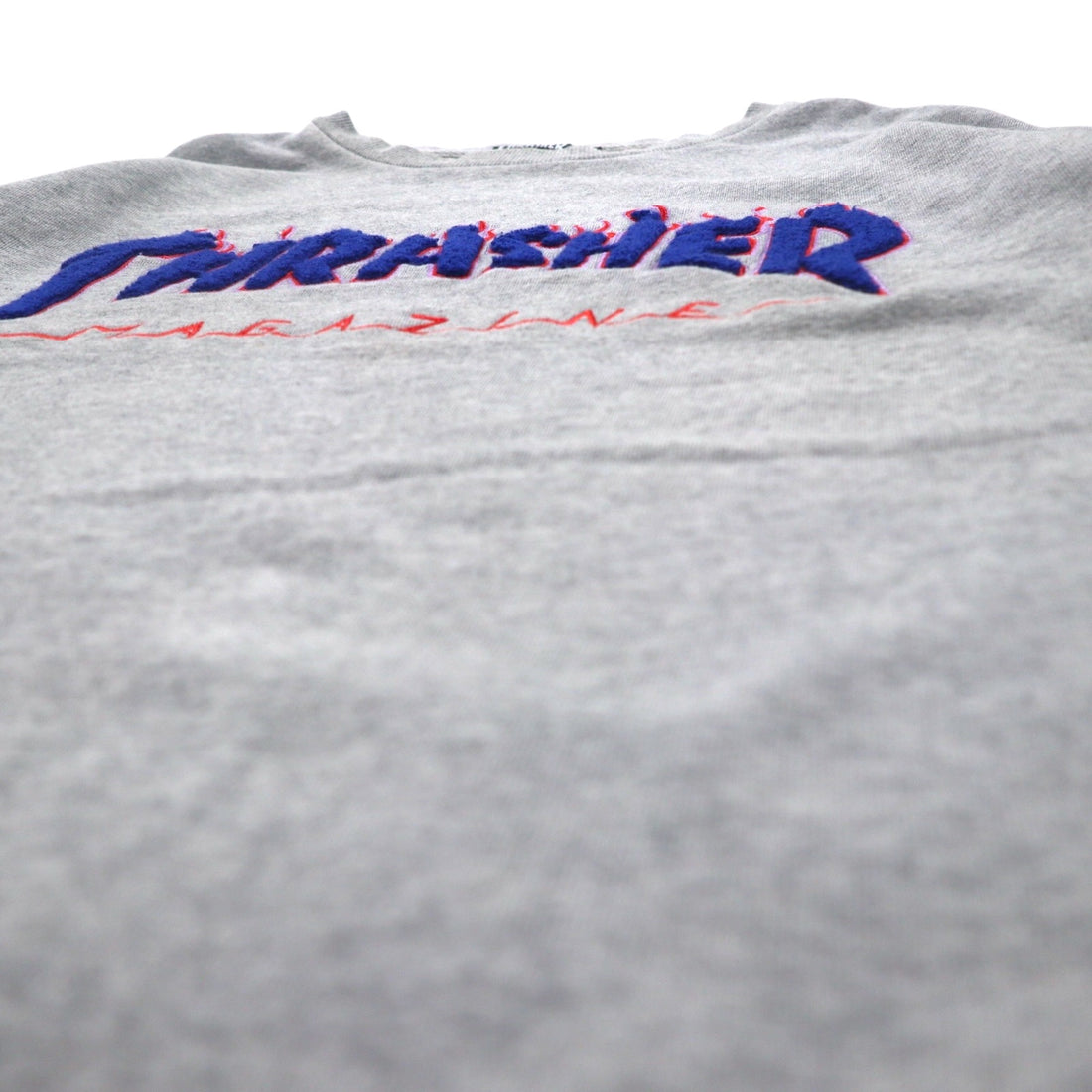 THRASHER MAGAZINE Fire Logo Sweatshirt M Grey Cotton