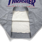 THRASHER MAGAZINE Fire Logo Sweatshirt M Grey Cotton