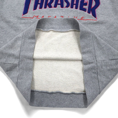THRASHER MAGAZINE ファイヤーロゴ スウェット M グレー コットン