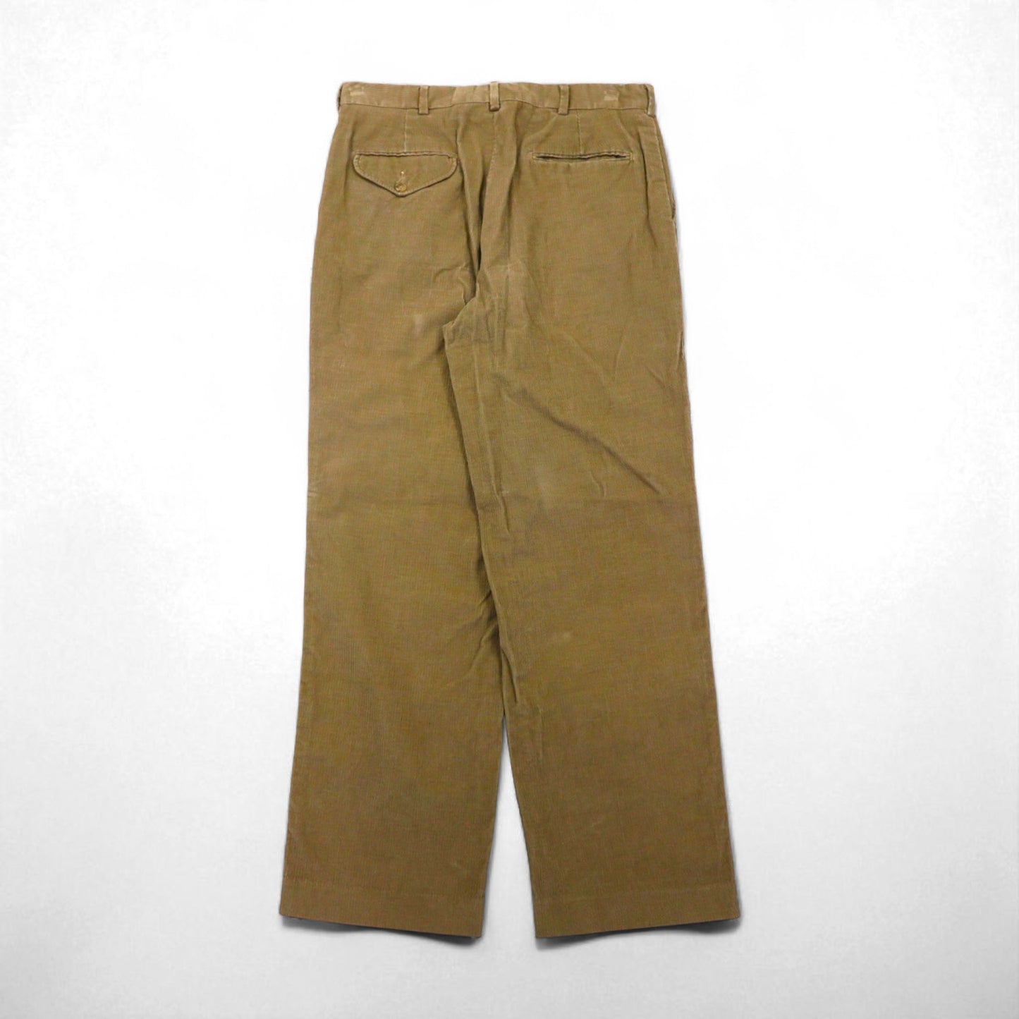 LANDS' END 90s USA Made Corduroy Chino Pants, Size M, Beige, Cotton