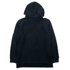 stussy リバースウィーブ REVERSE WEAVE プルオーバー パーカー L ブラック コットン ワンポイントロゴ 刺繍