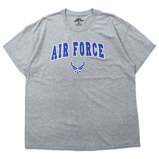 日本然リトテ-古着オンライン-US AIR FORCE Tシャツ XL グレー コットン ミリタリー ARMED FORCES GEAR ビッグサイズ-US Air Force T-Shirt XL Gray Cotton Military ARMED FORCES GEAR Big Size