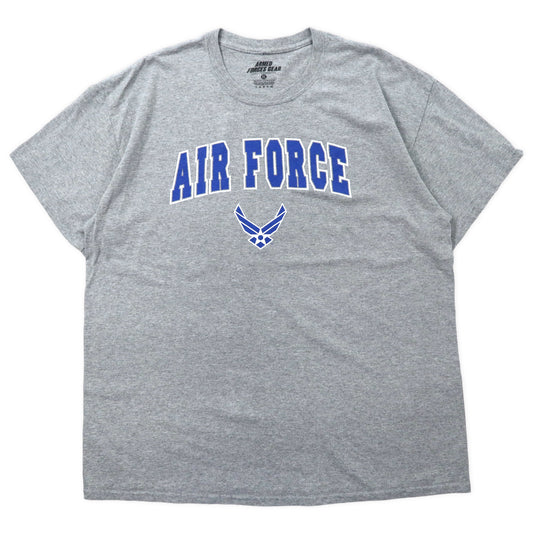 US AIR FORCE Tシャツ XL グレー コットン ミリタリー ARMED FORCES GEAR ビッグサイズ