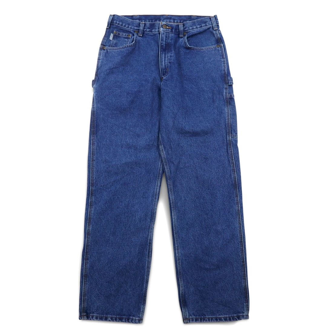 Carhartt Relaxed Fit Painter Denim Pants Size 34 Indigo Blue RELAXED FIT CARPENTER JEAN B171 DST Made in Nicaragua