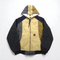 Carhartt Remade Color Block Duck Active Jacket/Panty, Size L, Multicolor, Crazy Pattern, Cotton